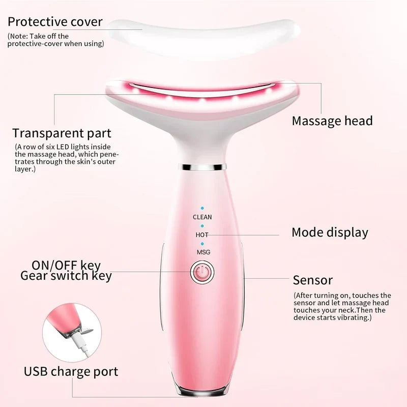 Neck & Face Massager – 3-in-1 Facial Massage & Skin Care Tool