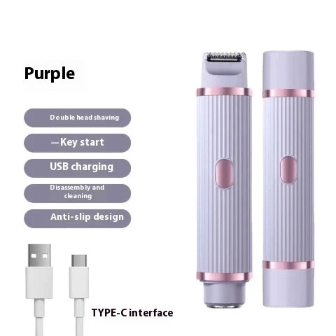 Double-headed Electric Shaver Women's Body Hair Removal Device