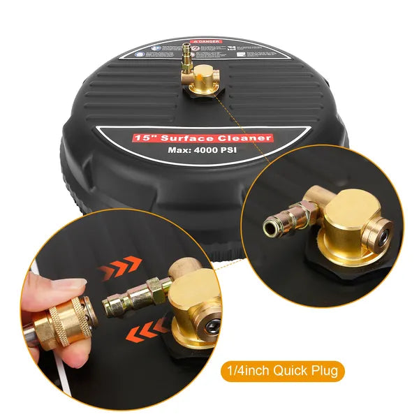 15-Inch Power Washer Surface Cleaner – 4000 PSI High-Pressure