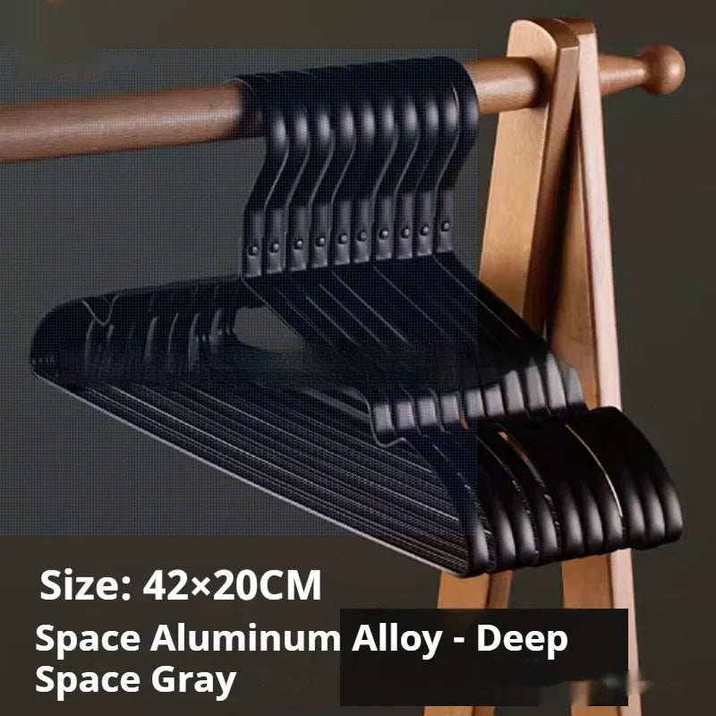 Thickened Widened Aluminum Alloy Drying Chapelet Household Hangers