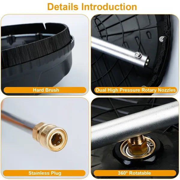 15-Inch Power Washer Surface Cleaner – 4000 PSI High-Pressure