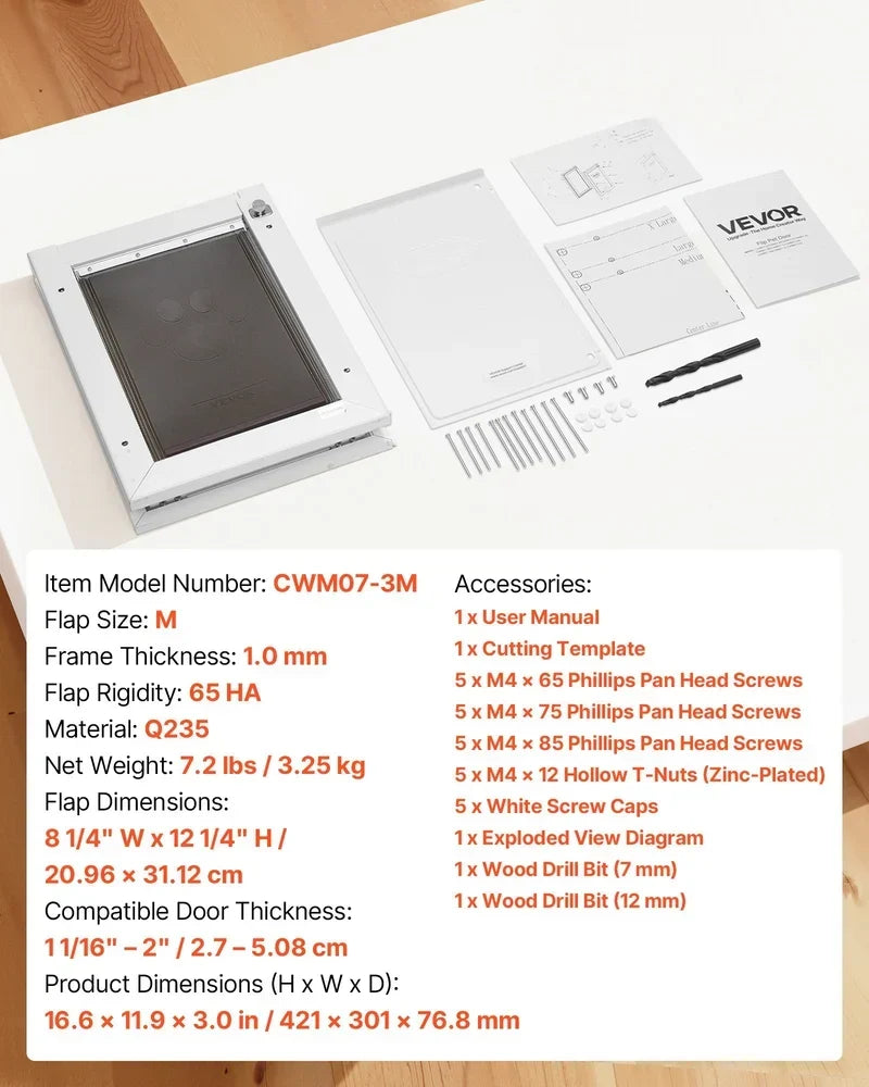 Pet Door – Medium Weatherproof Dog Door