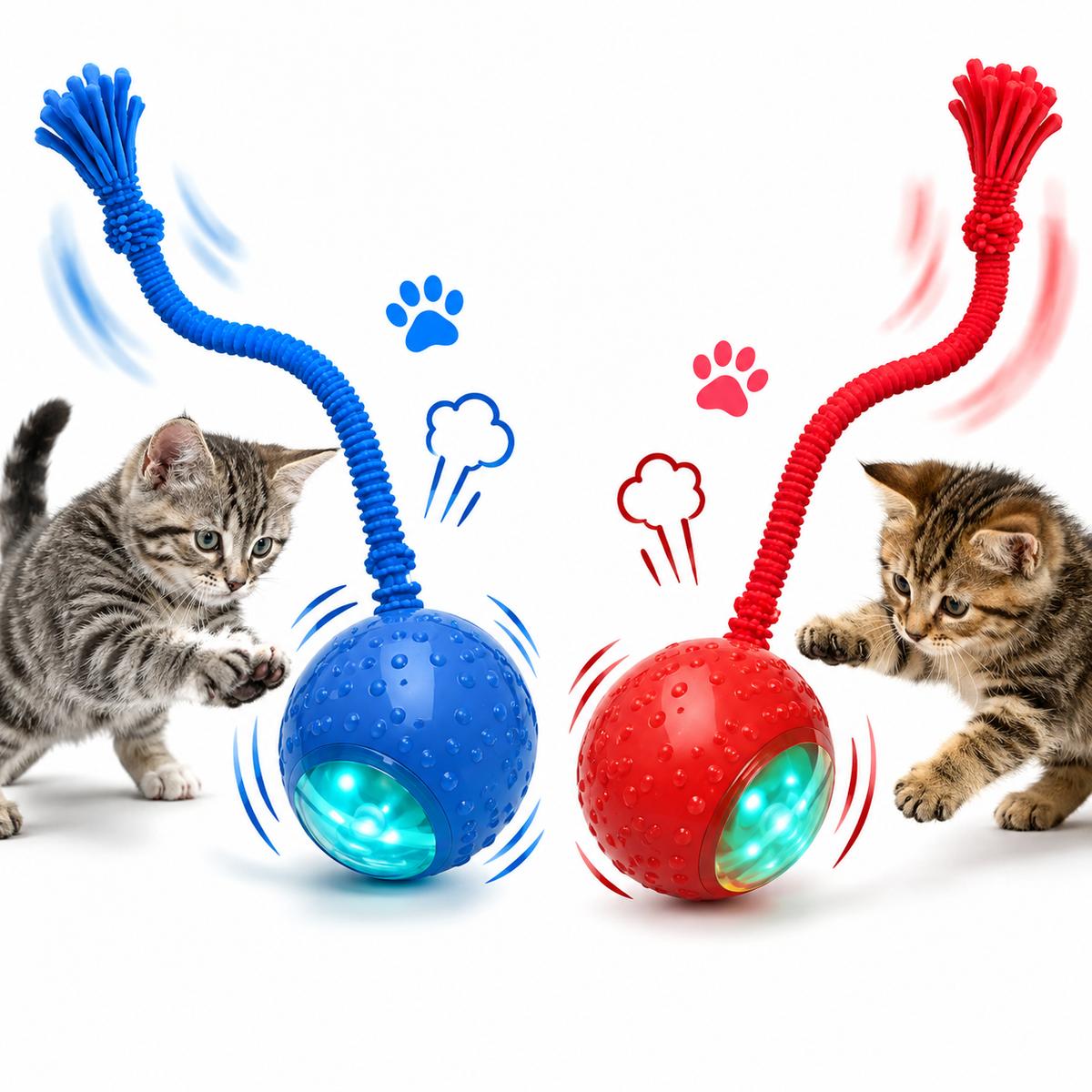Interactive Cat Toy Ball Super Drive Cat Rolling Balls With