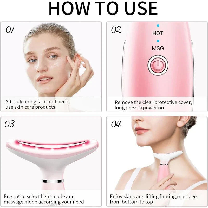 Neck & Face Massager – 3-in-1 Facial Massage & Skin Care Tool
