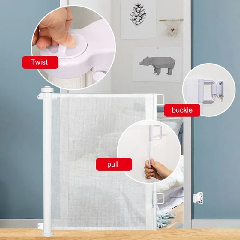 Children's Folding Retractable Door Railing